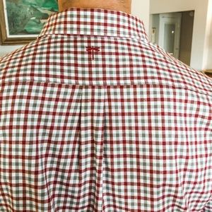 Tyler Boe Maroon Plaid Button Up